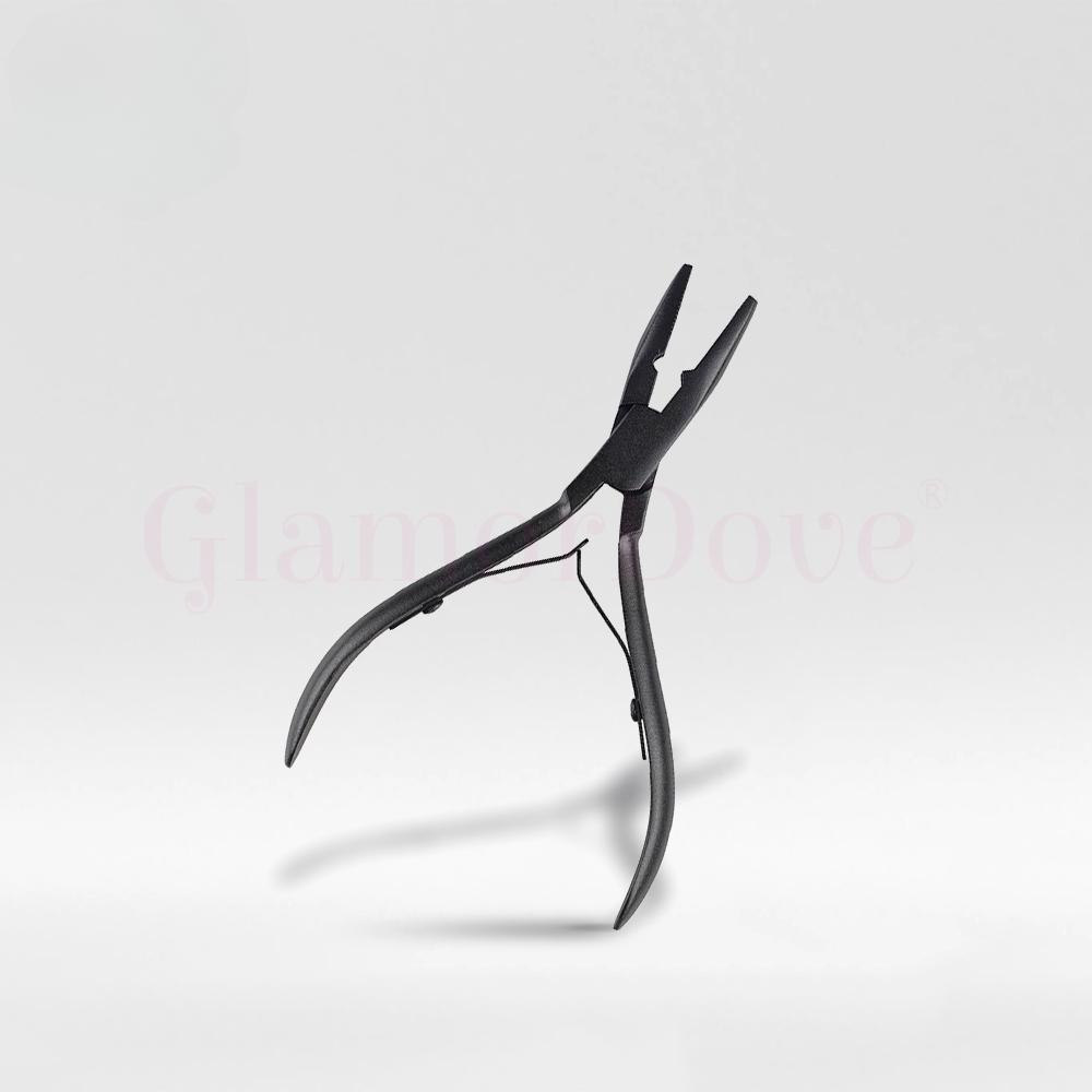 1000Pcs 4.0mm Micro Rings Beads With Stainless Steel Microlinks Hair Extension Pliers For I Tip Hair Extension Tools