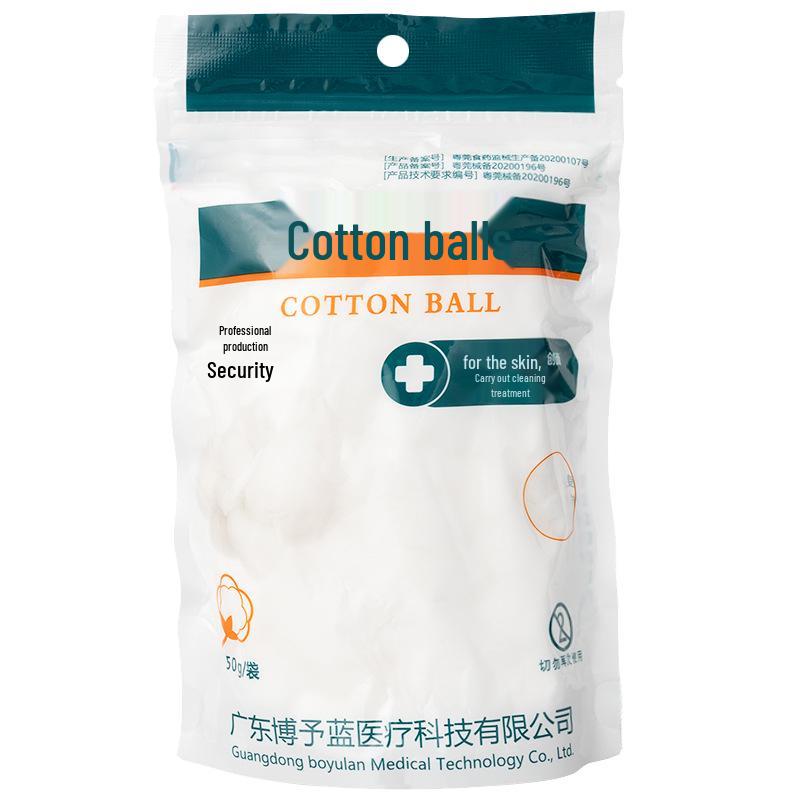 Disposable Degreased Medical Cotton Balls for Baby Care and Wound Cleaning