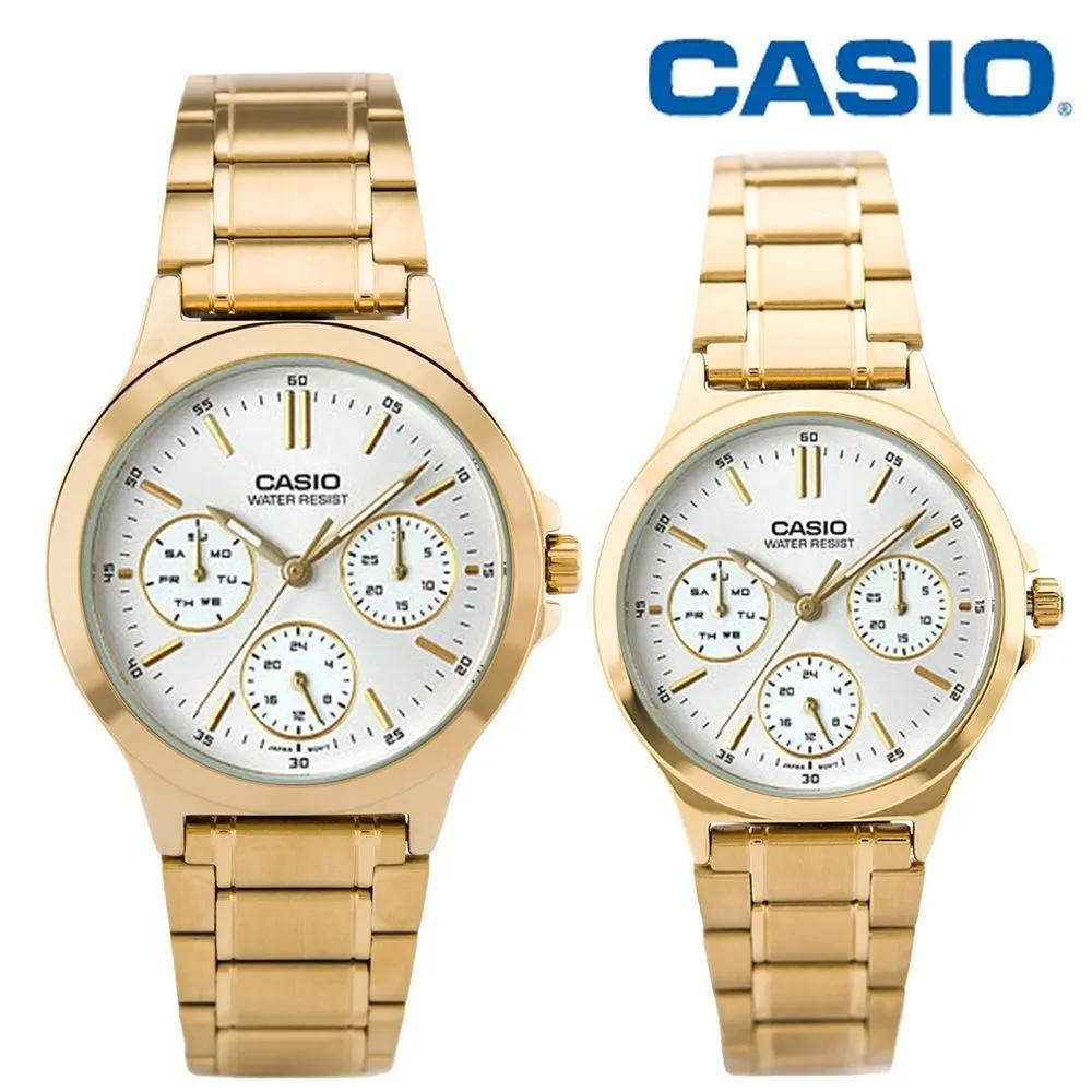 Cio Multifunction Men s/Women s Couple Wristwatch MTP-V300G-7A/LTP-V300G-7A men s