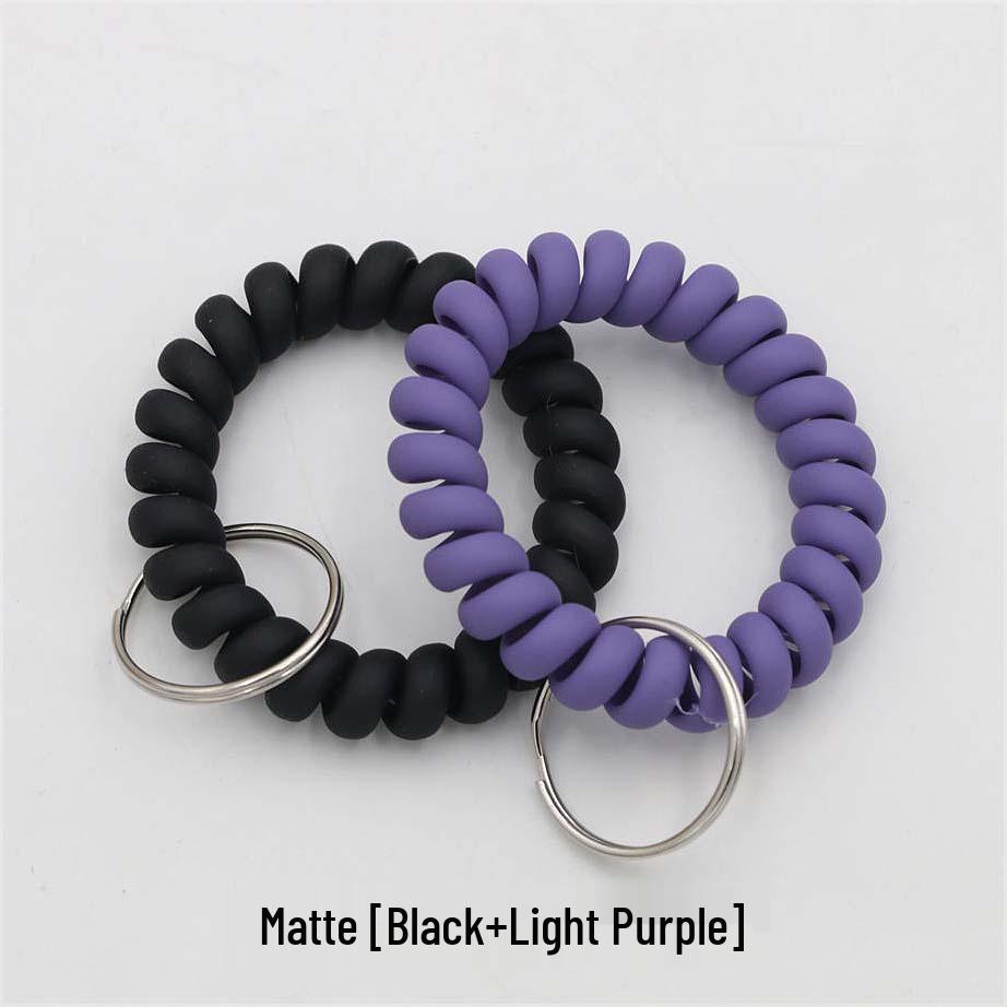 Minimalist Spring Coil Bracelet Keyring & Hair Tie