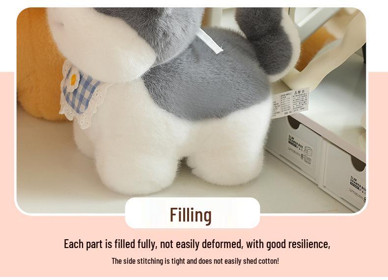 Peluche Cane Husky Cucciolo Carino - Adorabile Regalo Transfrontaliero per Ragazze