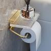 Toilet Paper Holder for Bathroom Roll Paper Holders Self Adhesive Wall Mount Bathroom Accessories Acrylic Toilet Paper Storage