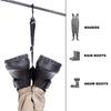 Bassdash Wader Hanger, Boots Hanger, Drying Hanger for Wading Shoes, Boots, and Shoes, with Fin Saver