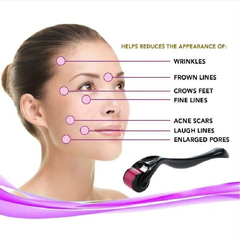 Premium 540 Microneedle Roller For Skin Rejuvenation With Sterile Design And Abs Material