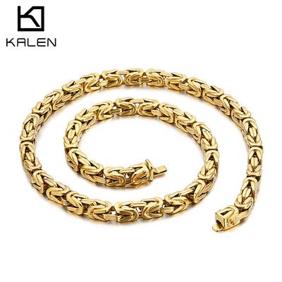 Kalen 8mm Larga Acciaio Inossidabile 60cm Catena Uomo Hip Hop Collana Gioiello Regalo