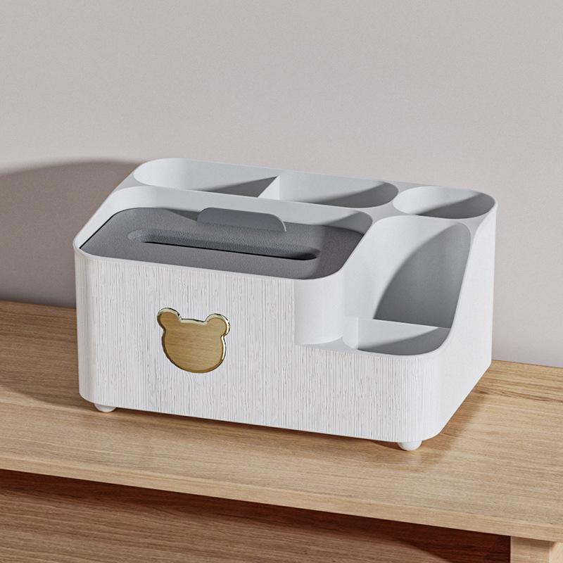 Multifunctional Cartoon Bear Tissue and Storage Box for Home
