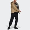 Men's adidas Myshelter Jkt Outdoor Sports Rainproof Loose Hooded Logo Khaki Jacket GT6574