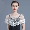 Thin Hollow Out Crochet Shawl Cape Knitted Scarves Simple Blouse Shoulders Fake Collar  Women