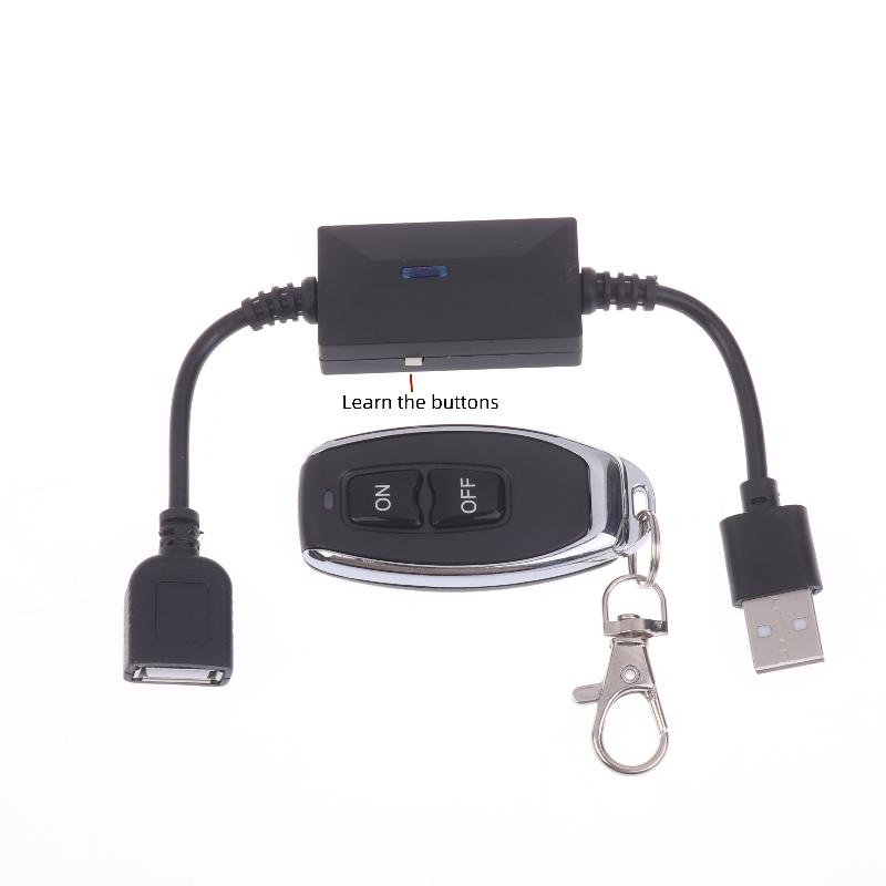 1 Set Power On/Off Usb 433Mhz Wireless Rf Remote Control Switch Suitable For Led Light Strip Reading Lamp Light Fan