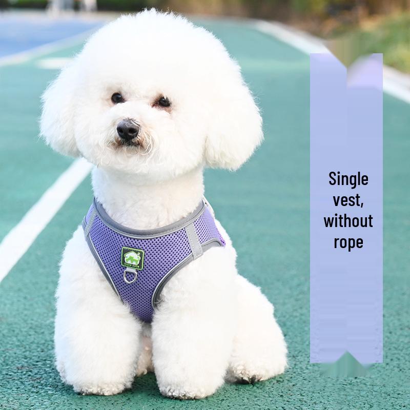 Breathable Reflective Pet Harness Vest with Leash for Cats & Dogs