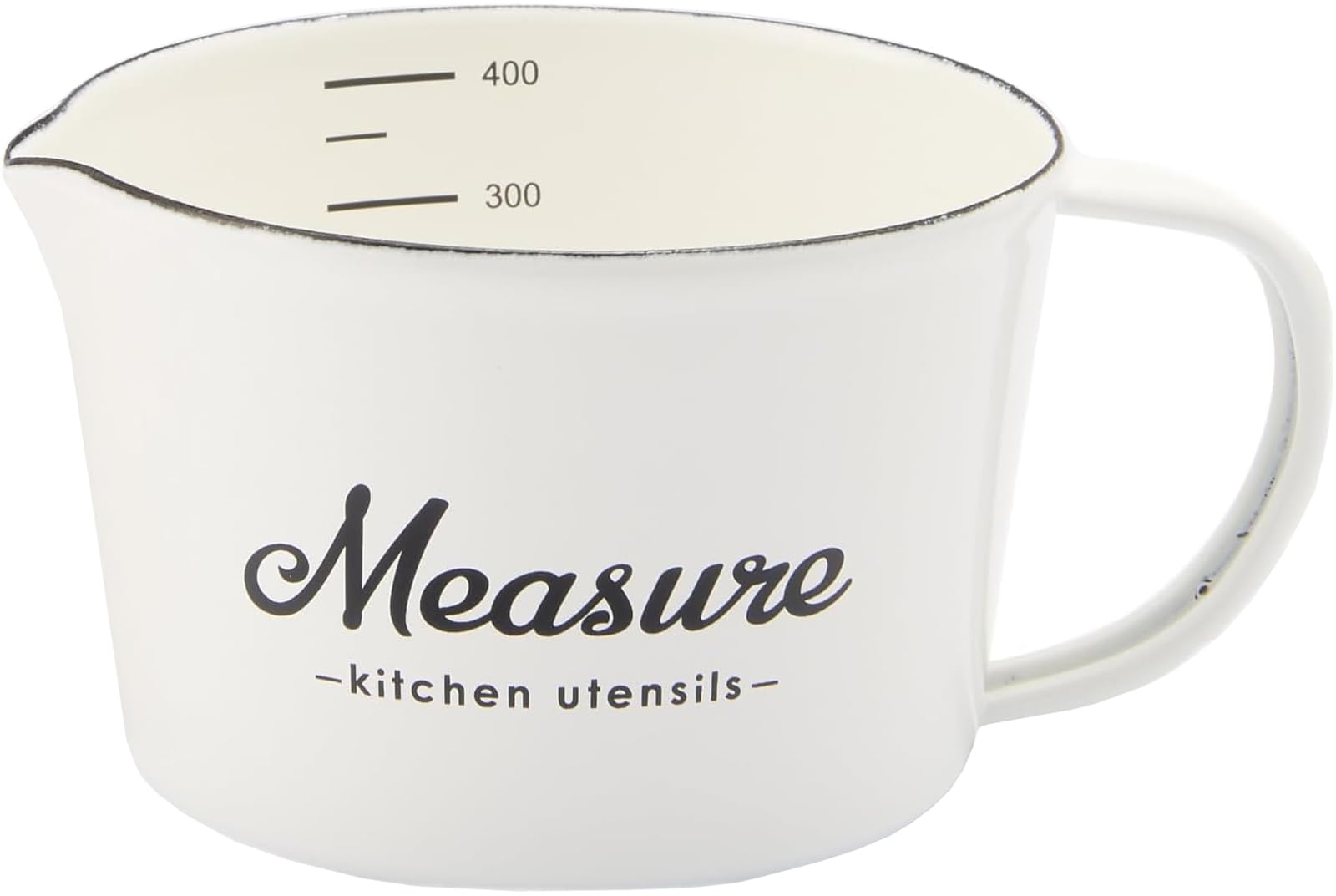 

Toyoho Lilly White Enamel Measuring Cup, White, Small, LW-209