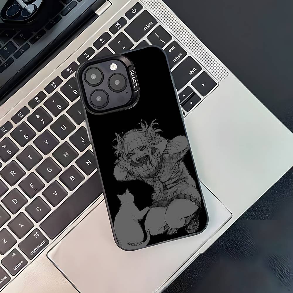 Anime Toga Himiko Phone Case For iPhone 17,16,15,14,13,12,11,Pro,XS,Max,Plus,Mini,SE4,E Black Matte Shockproof Cover