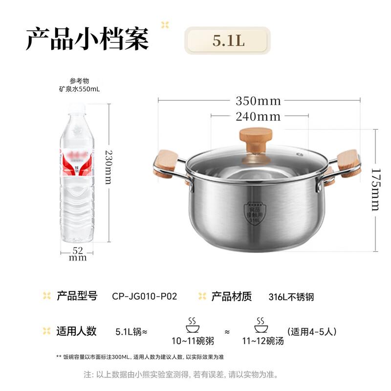 Little Bear 316L Stainless Steel Multi-Purpose Pot