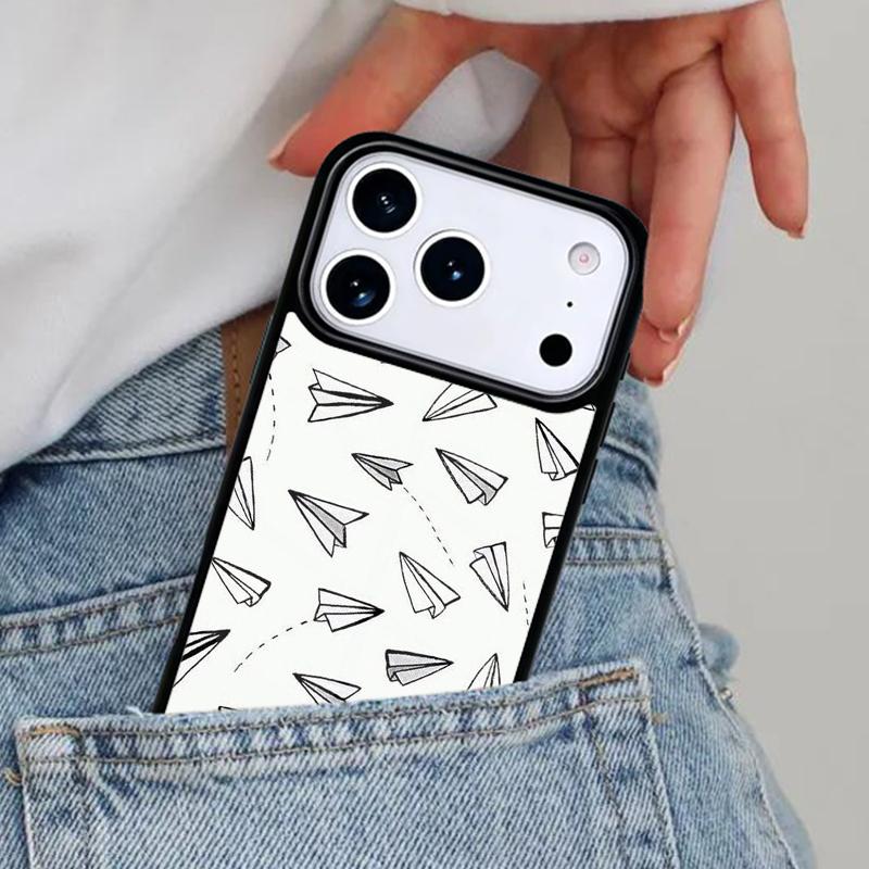 Travel the world paper plane aircraft Phone Case for iPhone 17ProMax 12 13 14 15 16e 17 Pro Max Plus Air Cover