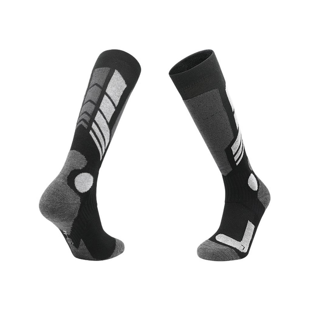 Men's And Women's Long Tube With Thick Fleece And Warm Snow Socks, Ski Socks