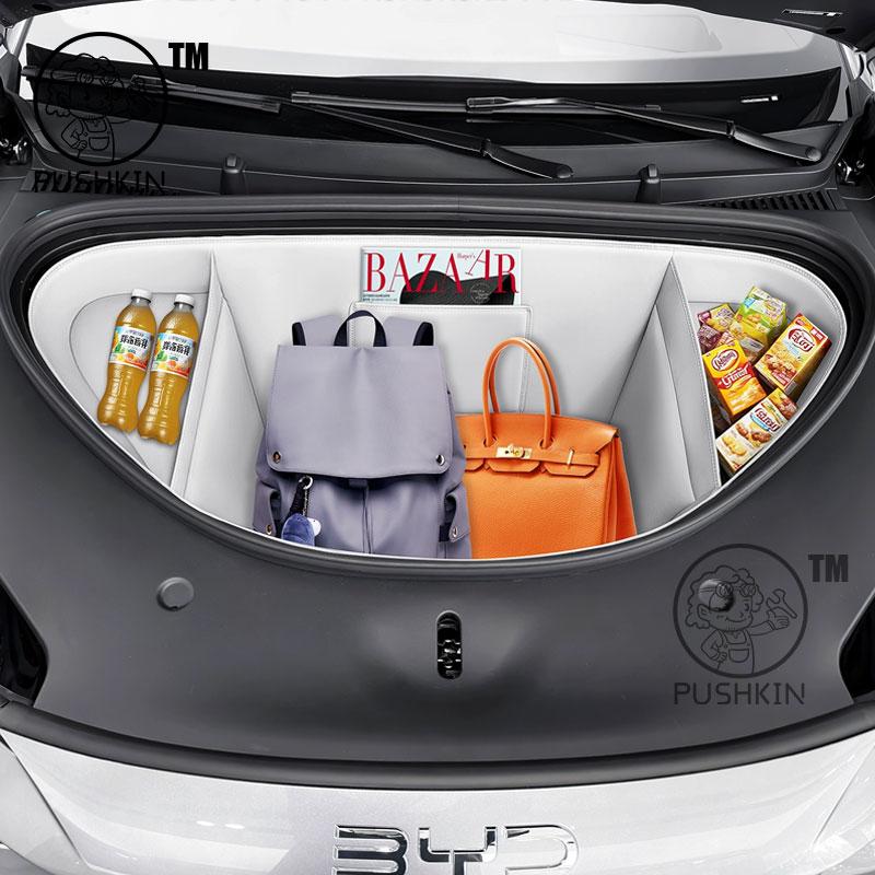 For BYD Sealion 06 EV 2025 2026 Front Trunk Storage Organizer Engine Compartment Storage Bag Storage Mat Car Accessories