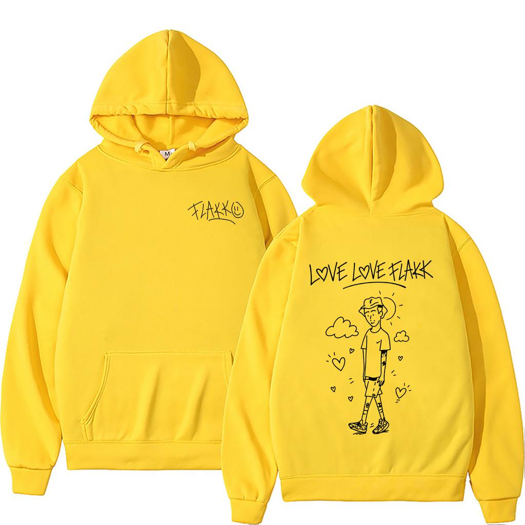 Hot Sale Rapper Rels B Love Love Flakk Merch Hoodie Unisex Hip Hop Fashion Oversized Streetwear Casual Vintage Hoodies