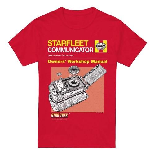 Star Trek Mens Comm Manual T-Shirt