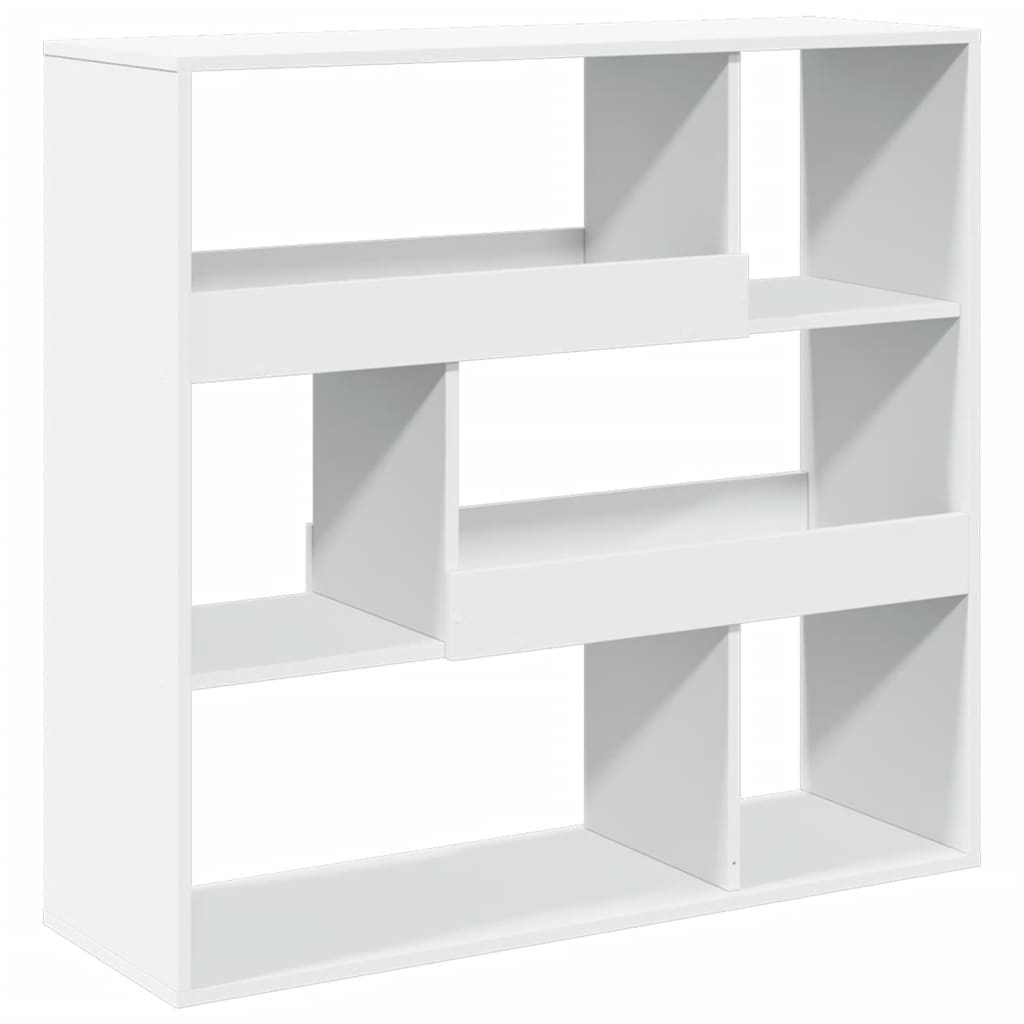Bookshelf Room Divider White 100x33x94.5 cm