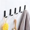 6-piece Towel Bath Glue, Hanger Black Wall, Glue Hook, Stainless Steel Glue Hook, Stainless Steel Glue Hook, Bathroom, Kitchen, Bedroom
