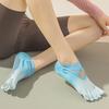 1 par Halkfria Delade Tår Yoga Socks Korsrem Fem Tår Sportstrumpor Balett