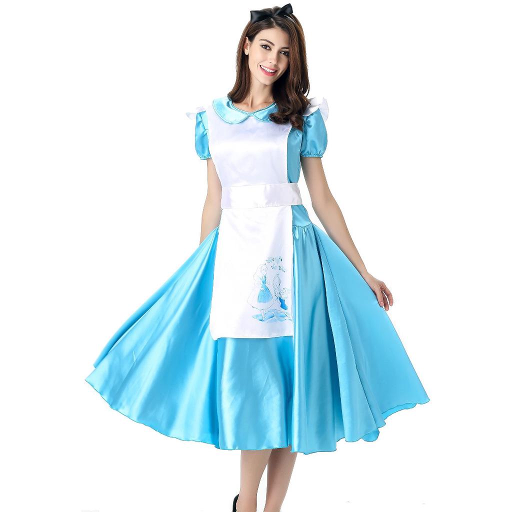 Halloween Costume Alice In Wonderland Cosplay Sexy Maid Costume Cospay Stage Costume