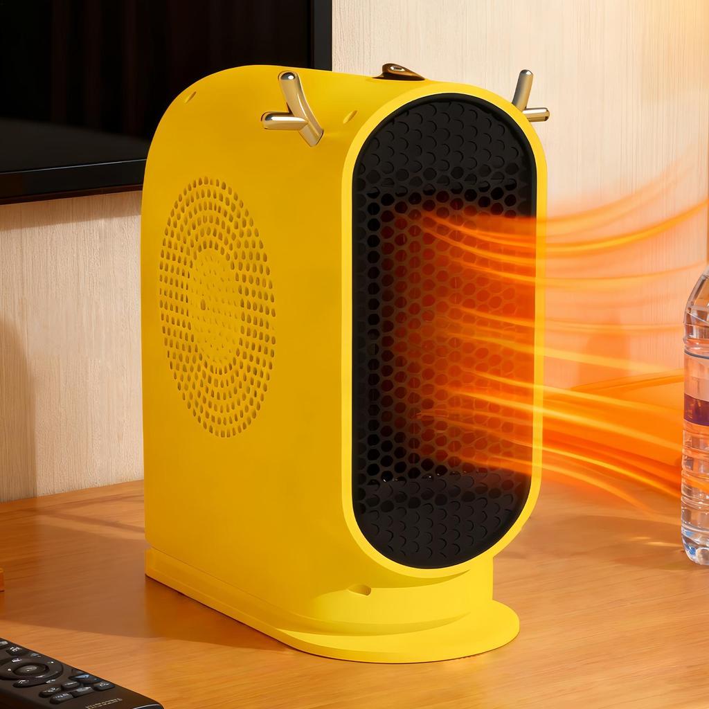 Small Electric Heater With Overheat Tip-Over Protection Small Space Heater For Office Heating For Indoor Table Shelf Office