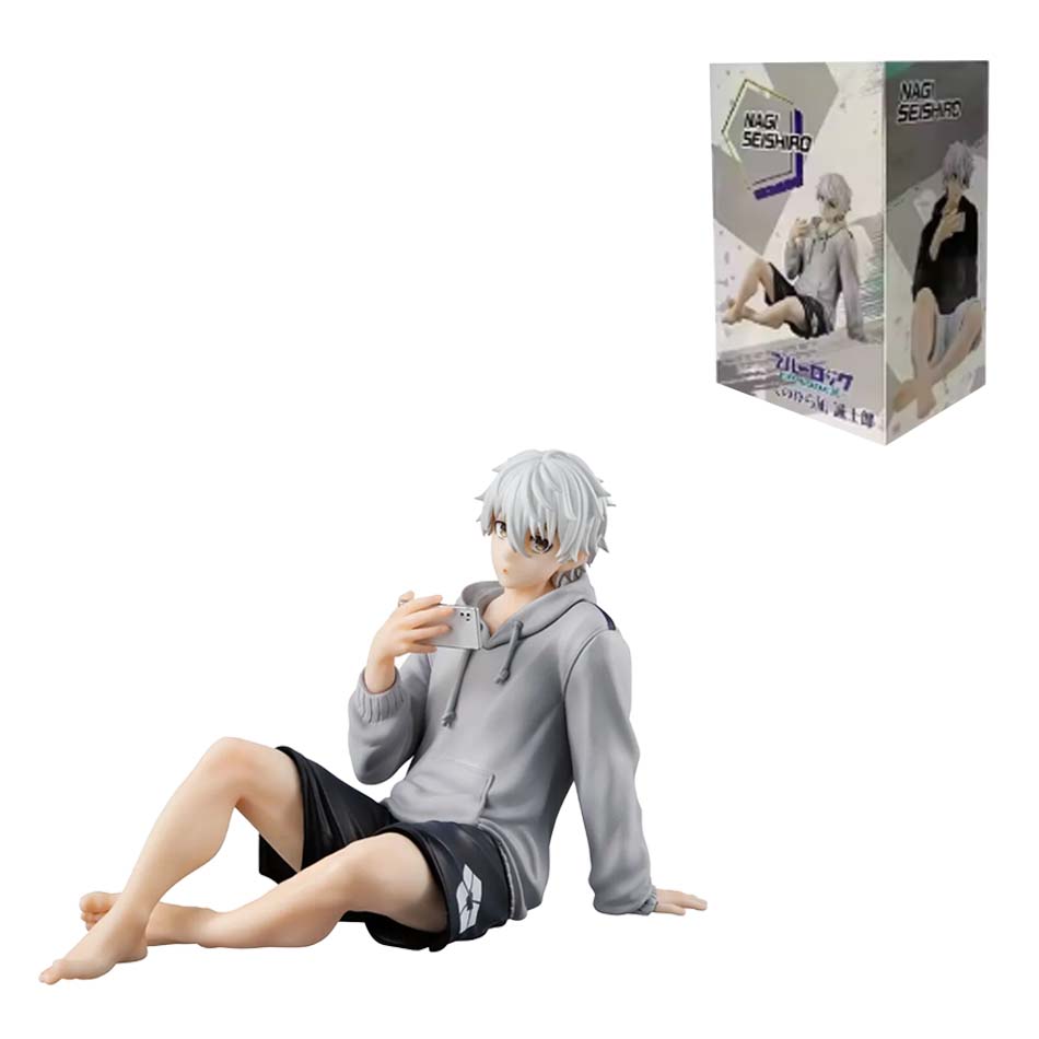 Nieuwe Blue Lock Actiefiguren Nagi Seishiro Anime Figuur Zittend Figuurtje Pvc Verzamelschaalmodel Kinder Poppen Speelgoed Cadeau