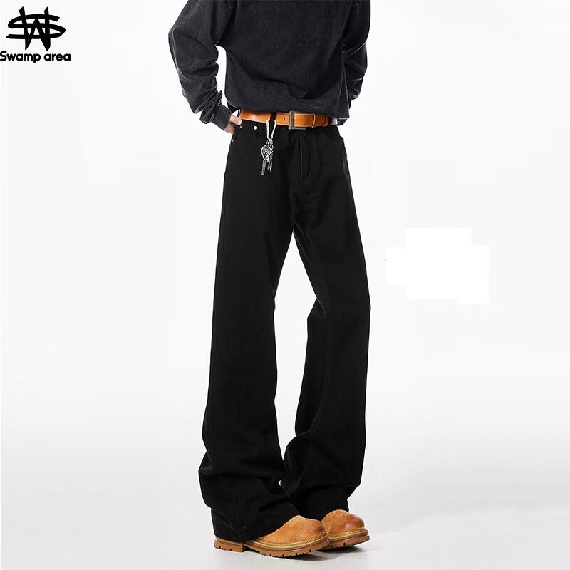 SWAMP AREA Men's High Street Retro Loose Fit Jeans