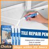 3 pièces Stylo à joints Blanc Marqueur Peinture pour Carrelage Stylo Remplisseur de Joints Imperméable Anti-moisissure Sécurité pour la Restauration de Mur de Carrelage Sol
