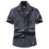 Men's Plus Size Casual Long-Sleeve Cotton Shirt - Spring/Autumn 2026 Collection