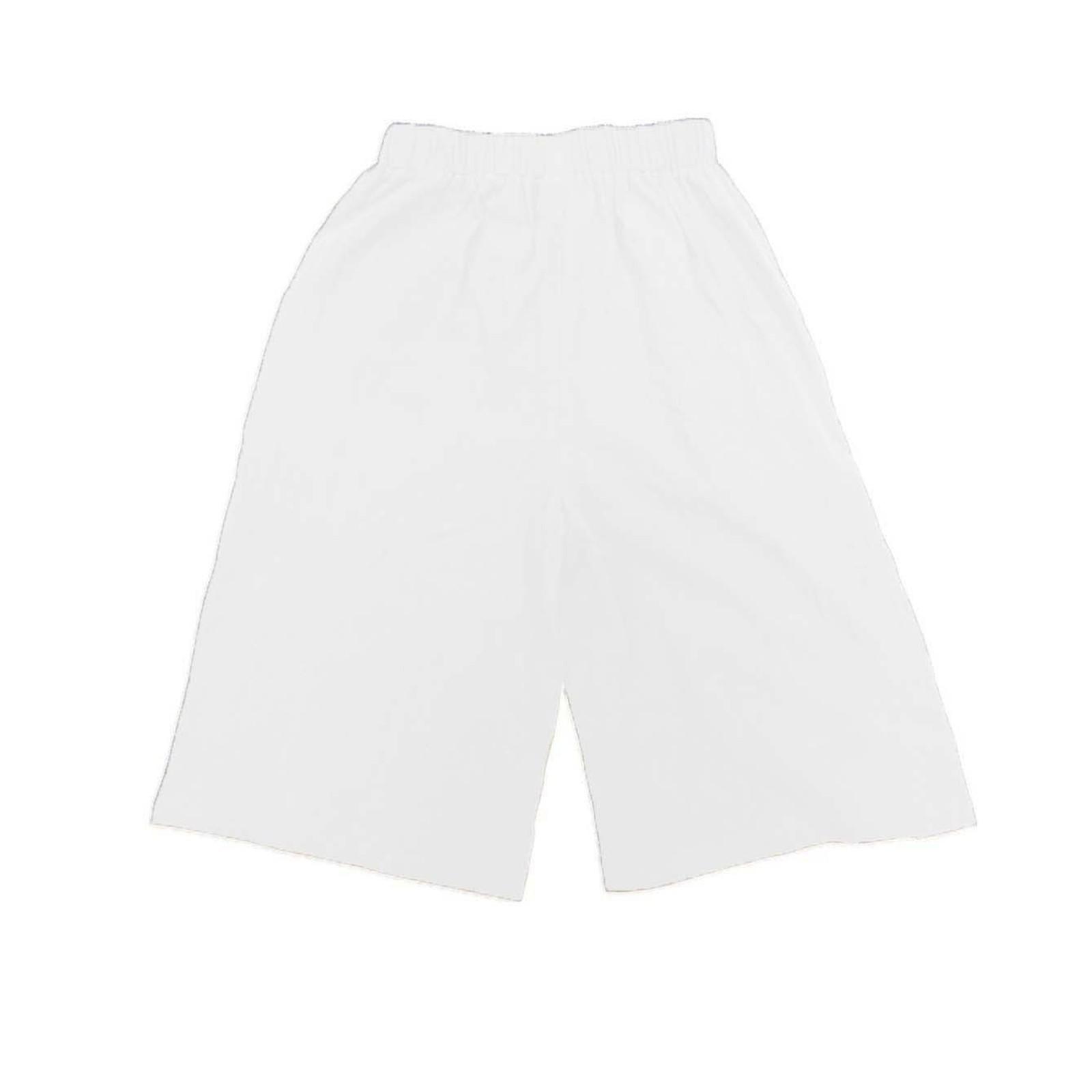 

Женские модные однотонные повседневные брюки с эластичным поясом и карманами длиной пять четвертей, прямые брюки XL белый