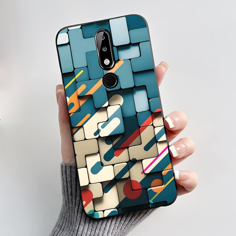 Casing For Nokia 5.1 Plus 6.1 Plus X5 X6 Luxury Dragon Cute Cool Boys Girls Soft silicon Phone Case Back Cover Black Matte Shell