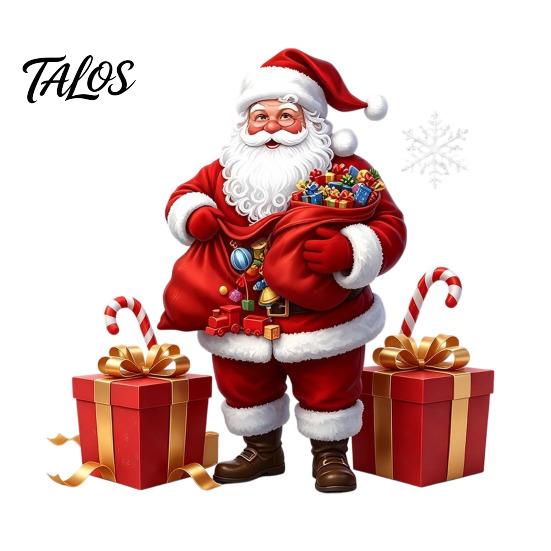 Weihnachtsparty-Zubehör Nikolaus Fenster Statischer Aufkleber, Wiederverwendbare Wasserdichte PVC-Aufkleber, Dekorative Ornamente HD-Druck Clings für Zuhause A red