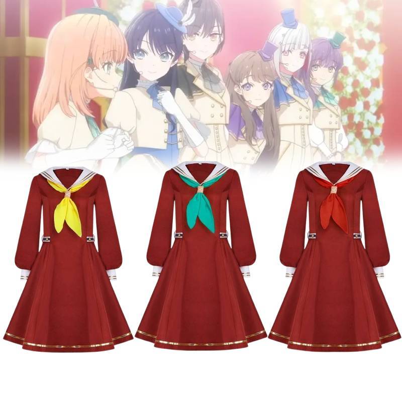 Bloom Garden Party Winter School Uniform Cosplay Outfit For Girls With Sailor Style Design For Role Play