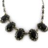 Les Trésors De Lily [R6916] - Designer Necklace 'Scarlett' Black - 30 Mm