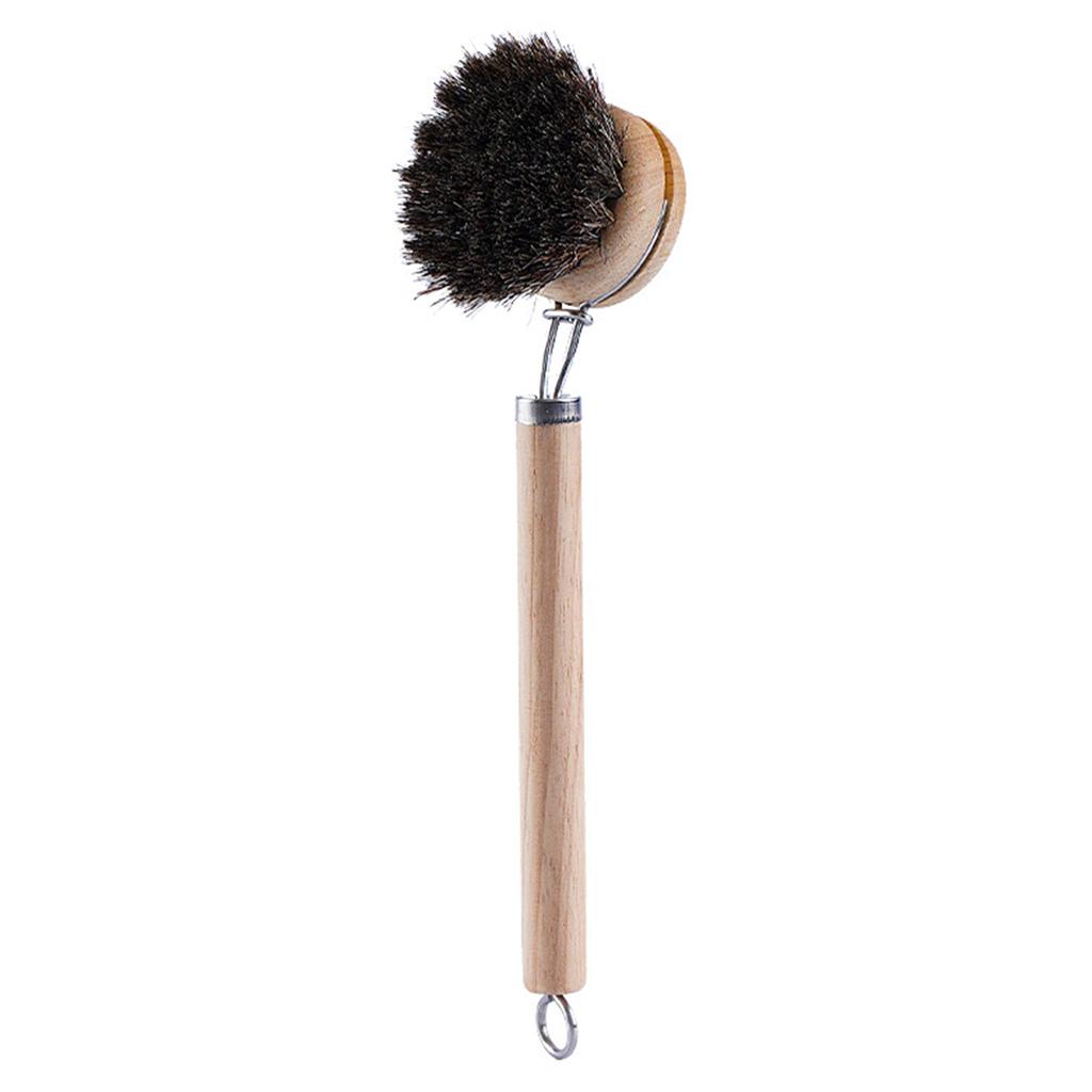 Long Handled Pot Brush Can Hang-Type Dishes Brush Kitchen Accessories
