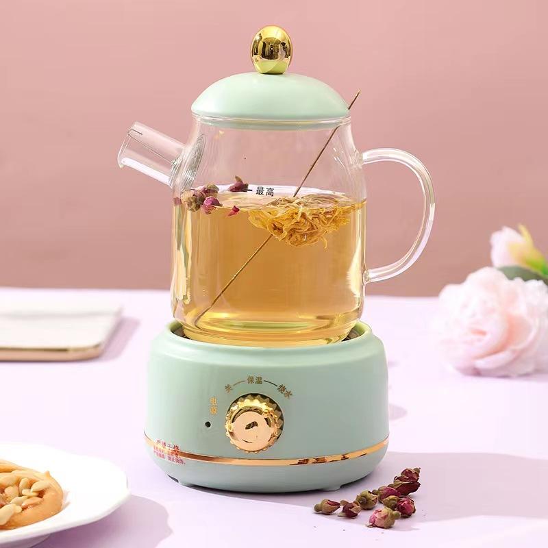 0.4-0.6L Health Pot, Office Small Tea Maker, Household Mini Health Cup, Tea Stove, Flower Boiling Tea Pot 220V