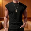 T-Shirts Crew Neck Sleeveless Cut Top for Men Summer Lightweight Soft Breathable Cool