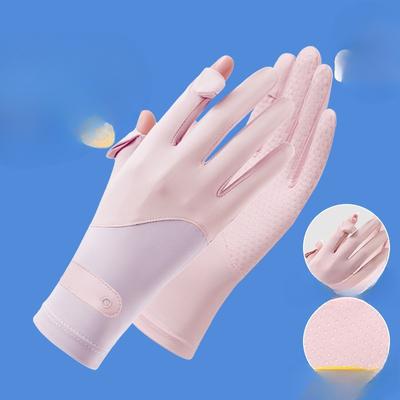 Men and Women In Spring and Summer Light and Anti Slip Touch Screen Leaks Two Fingers Anti Ultraviolet Shading and Cycling Breathable