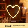 LED Christmas Decorative Lights: Snowman, Tree, Bells, Star, Window Suction Cup Holiday Set