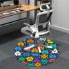 1pc Space Pixel Art Office Round Area Rug, Indoor Mat Suitable For Office, Under Office Chairs Bedroom Living Room Home Decor, Room Deco