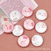 10 Pcs New Kawaii Cartoon Bright Surface Cat Clamp Heart Cookies Resin Scrapbook Diy Jewelry Party Hairpin Accessories A23