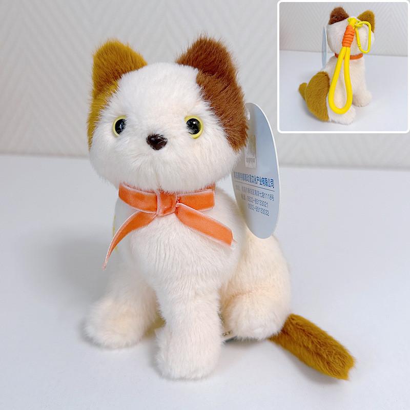 Plüschkatzenpuppe mit weichem Kurzplüsch und PP-Baumwollfüllung als Geschenk für Kinder