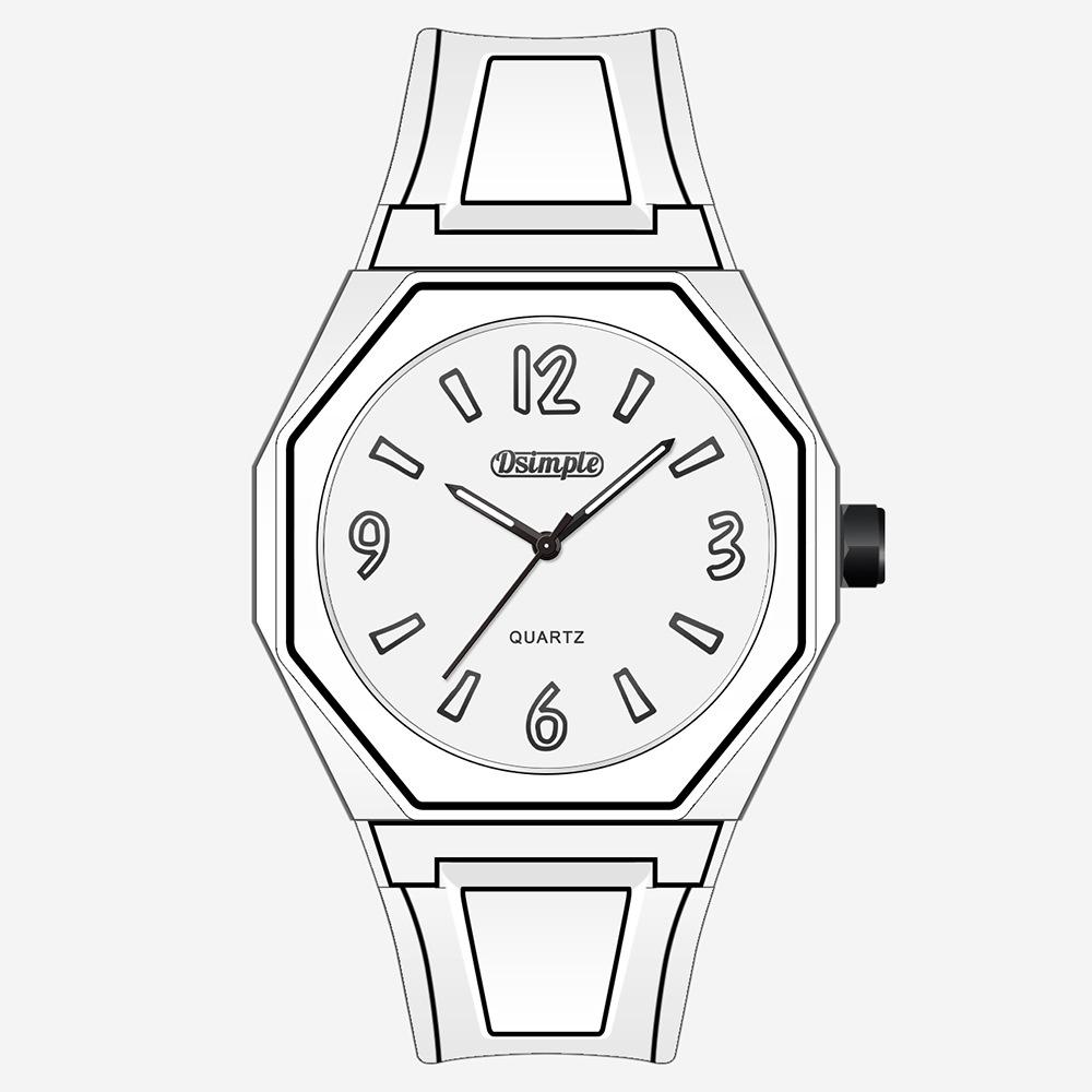 

Trend Line Watch Comic Student Two Dimensional Quartz Watch Art Design Personality Watch Trend Watch