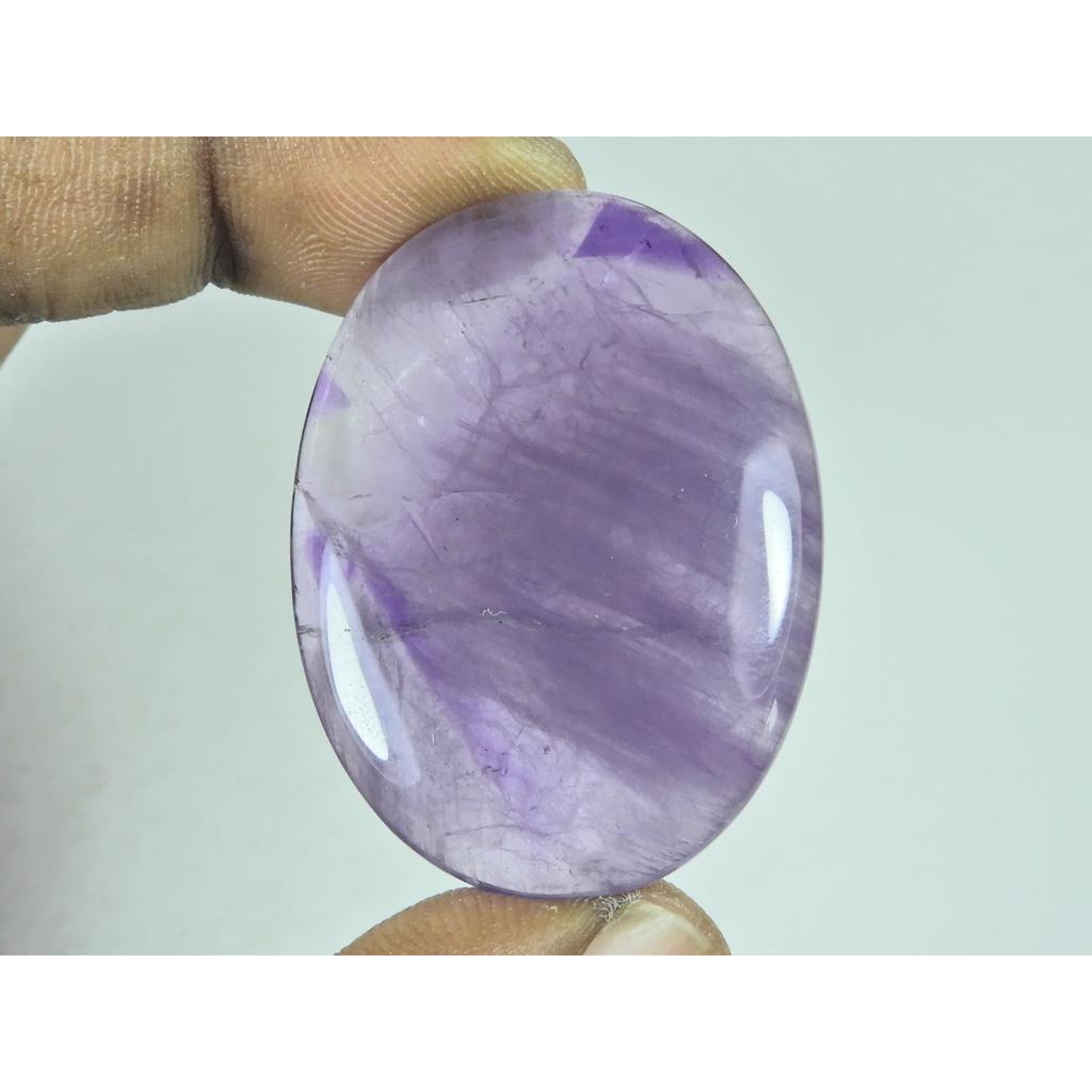31X45MM Natural Purple Amethyst Oval Shape Cabochon Loose Gemstone 78Cts. G-662