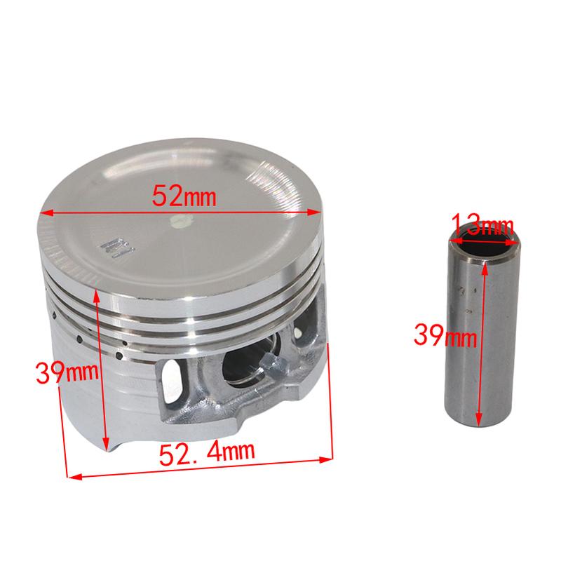 Motorcycle YX125 52.4mm Piston 13mm Pin Piston Gasket Set For Yinxiang 125cc 153FMI Engine Apollo Small MX 125 YCF Pit Dirt Bike