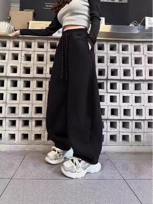 Pantalon à Jambes Larges pour Filles pour le Printemps & l'Automne 2025 - Pantalon Décontracté Tendance pour Grands Enfants pour le Travail & le Sport