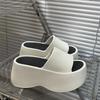 Fashion Women's Fashion Slippers 2025 New 8cm High Platform Sandals White Chunky Slides Shoes Women Summer Women Height Increase Slipper
