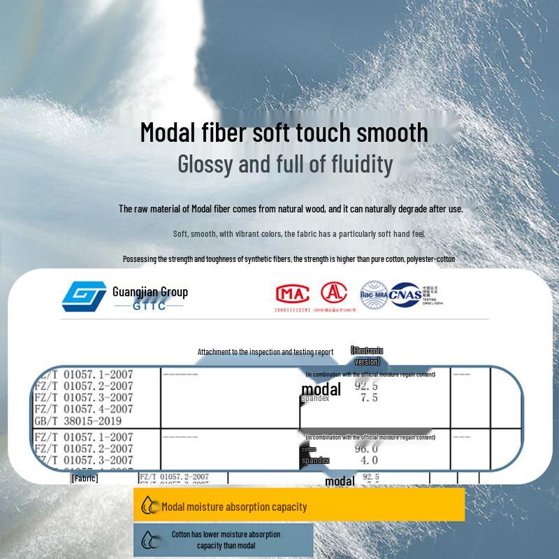 Langsha Men's Modal Ice Silk Seamless Boxer Briefs 3-Pack